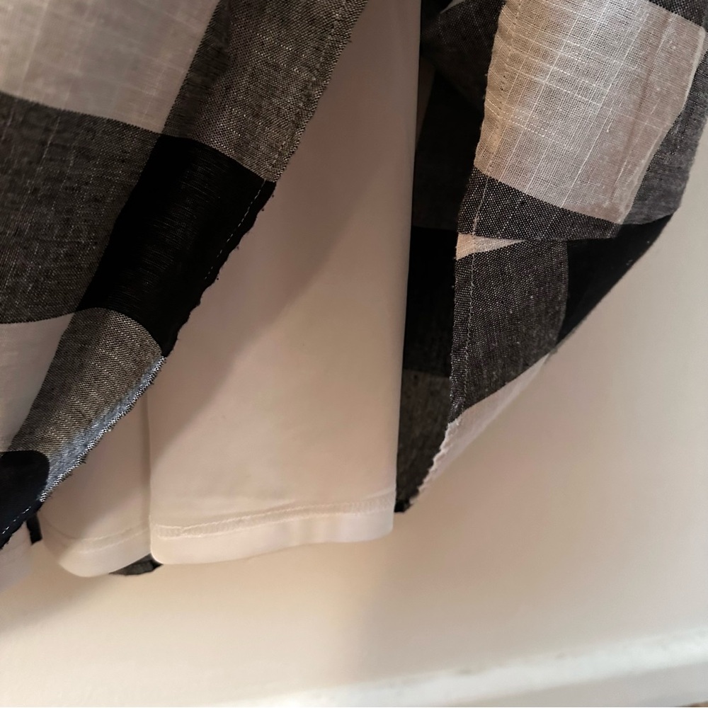 Roolee Black and White Plaid Midi Dress - Picture 8 of 9
